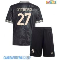 Camisa de time de futebol Juventus Andrea Cambiaso #27 Replicas 3º Equipamento Infantil 2025-26 Manga Curta (+ Calças curtas)